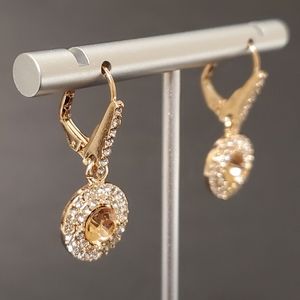 18K Rose Gold-Plated Drop Earrings